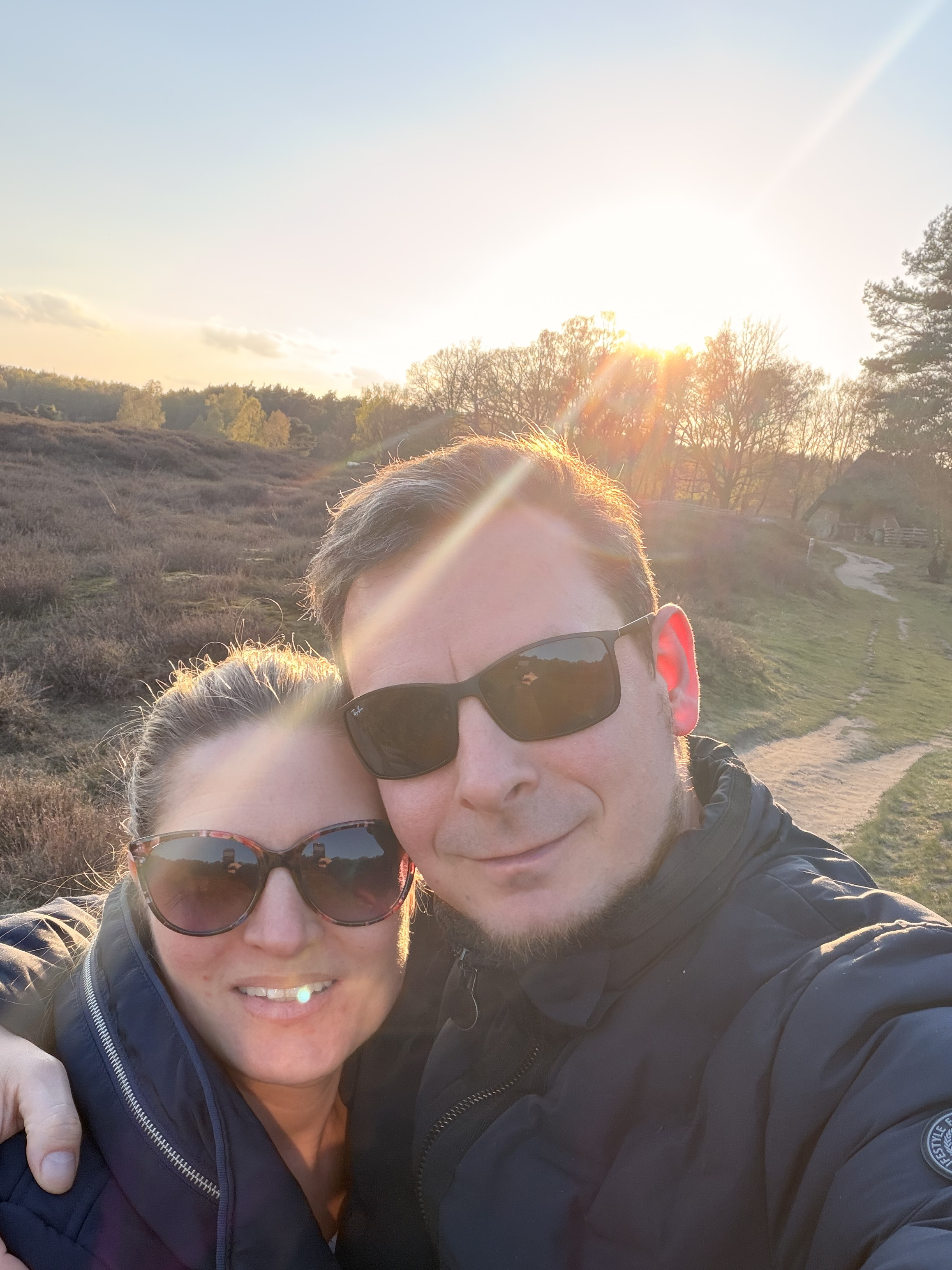 In der Abendsonne auf der Heide